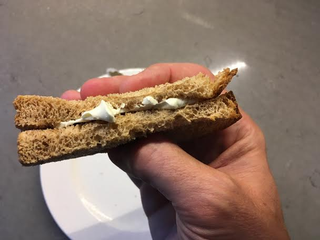 PICTURED: Not a mayo sandwich
